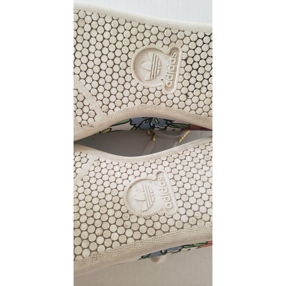 Adidas Stan Smith Womens Leather Originals Floral Print Primegreen Size 10 - Picture 13 of 16